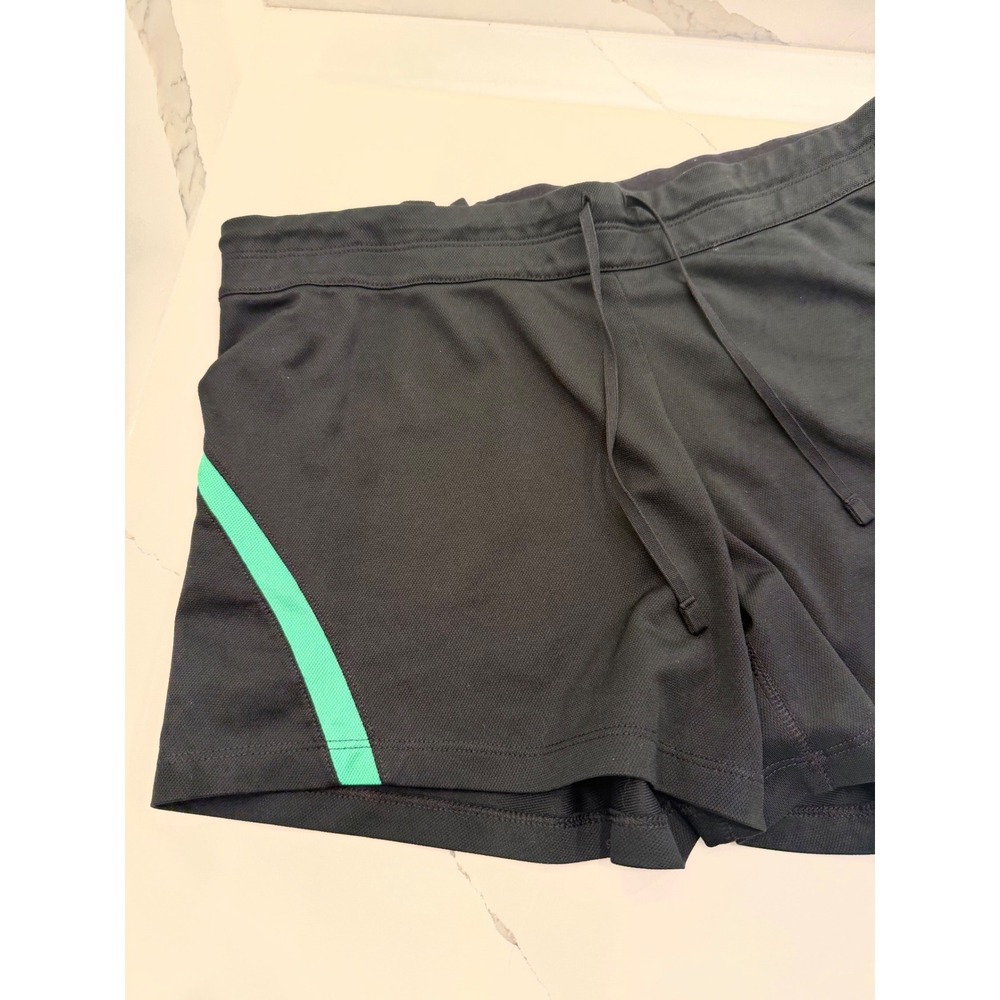 Nike Dri-FIT Womens Athletic Shorts Black Green Size Small Training - Picture 3 of 5